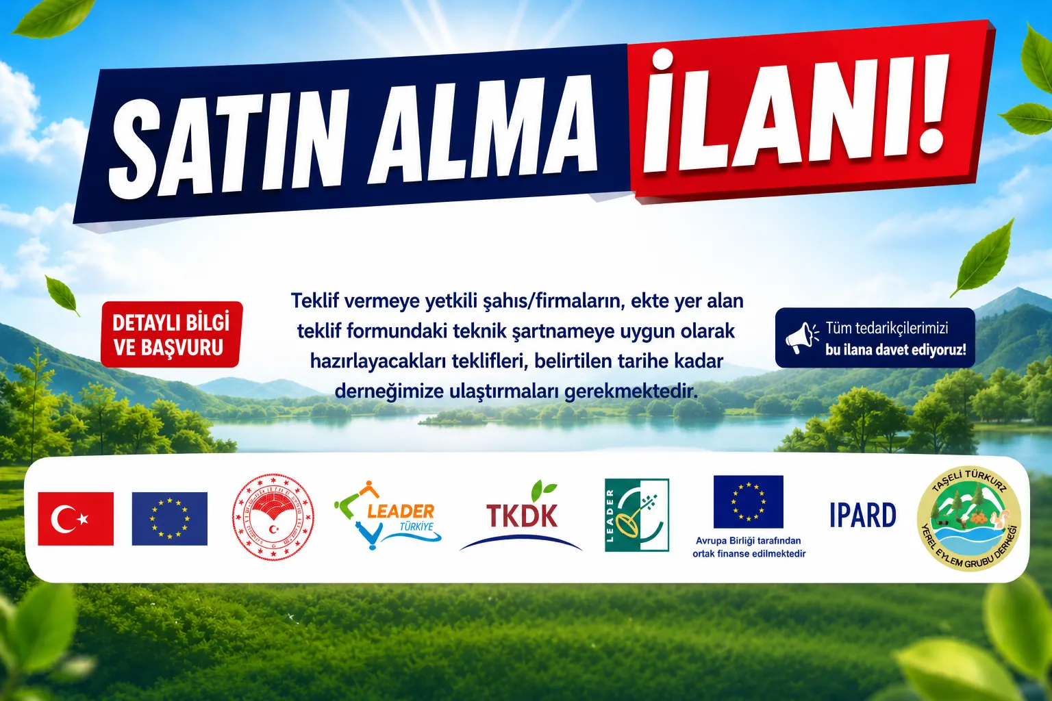 Yöresel Ürünler Tanıtım Günleri kapsamında Antalya ANFAŞ Fuar Alanı’nda gerçekleştirilecek faaliyet için hizmet alımı yapılacaktır.